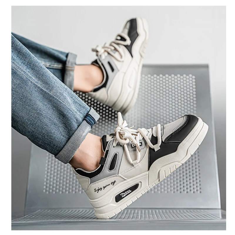 

Модная обувь для скейтбординга, мужские кроссовки, мужские дышащие кроссовки, уличная повседневная обувь с сеткой, мужская вулканизированная обувь на шнуровке, Zapatillas