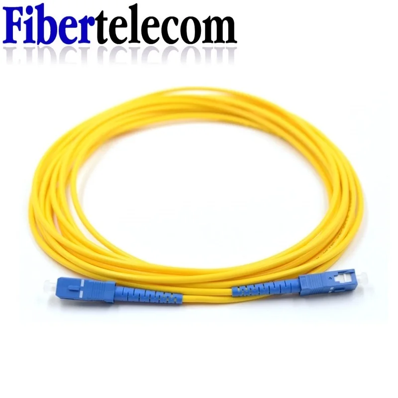 10 قطعة عالية الجودة SC-SC UPC وضع واحد واحد الألياف الألياف البلوز كابل بصري التصحيح الحبل 1 متر 2 متر 3 متر 5 متر 10 متر
