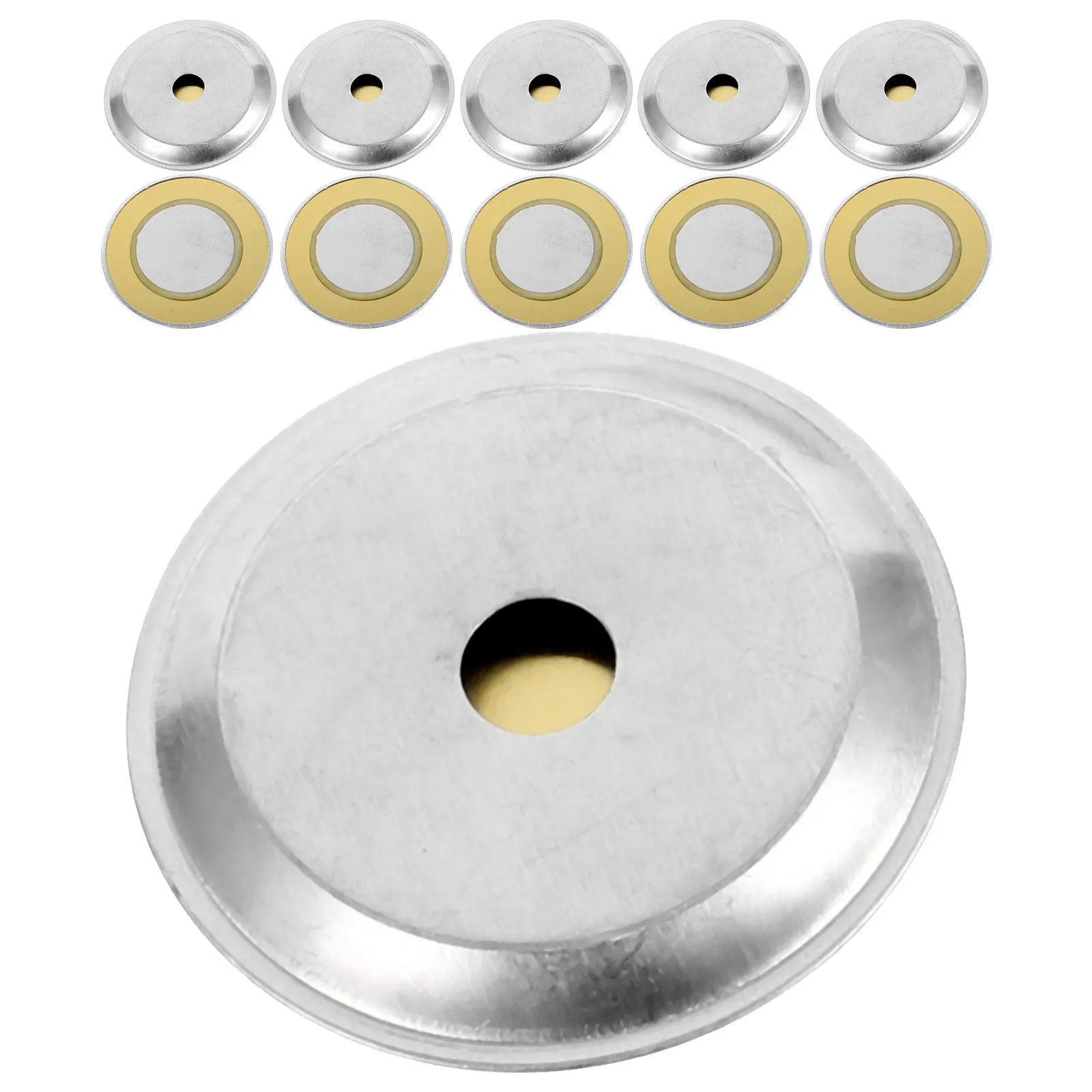 

150Pcs Piezoelectric Buzzer Ceramic Copper Acoustic Trigger Buzzer for Guitar Pickup Transducer Accessory