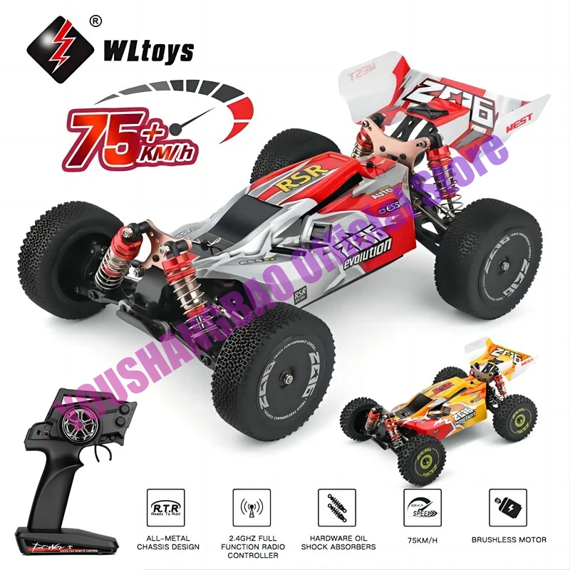 

WLtoys 144001 1:14 RC Racing Car 60Km/H 2.4G Remote Control High Speed Off-Road Drift Shock Absorption Adult Boys Toys Kids Gift