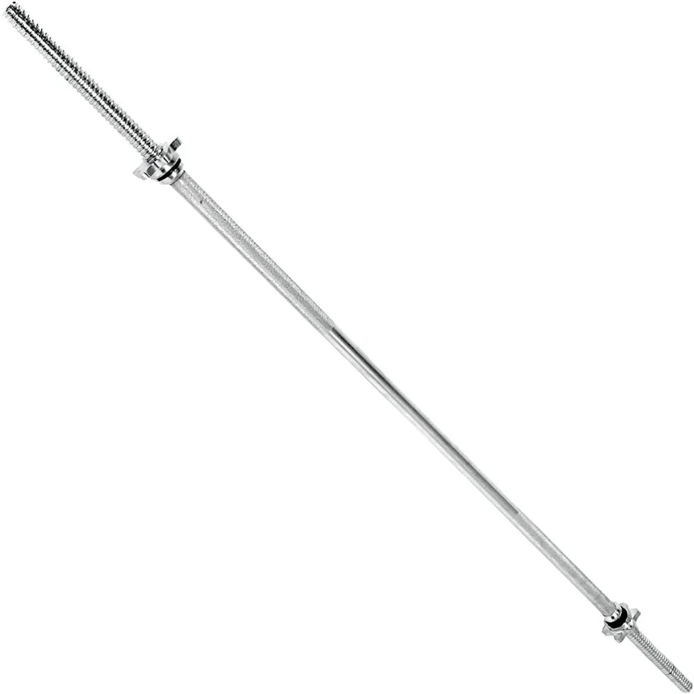 مجموعة دمبل قابلة للتعديل من WF Athletic Supply - 1 بوصة كروم EZ Curl أو شريط مستقيم، أوزان الحديد