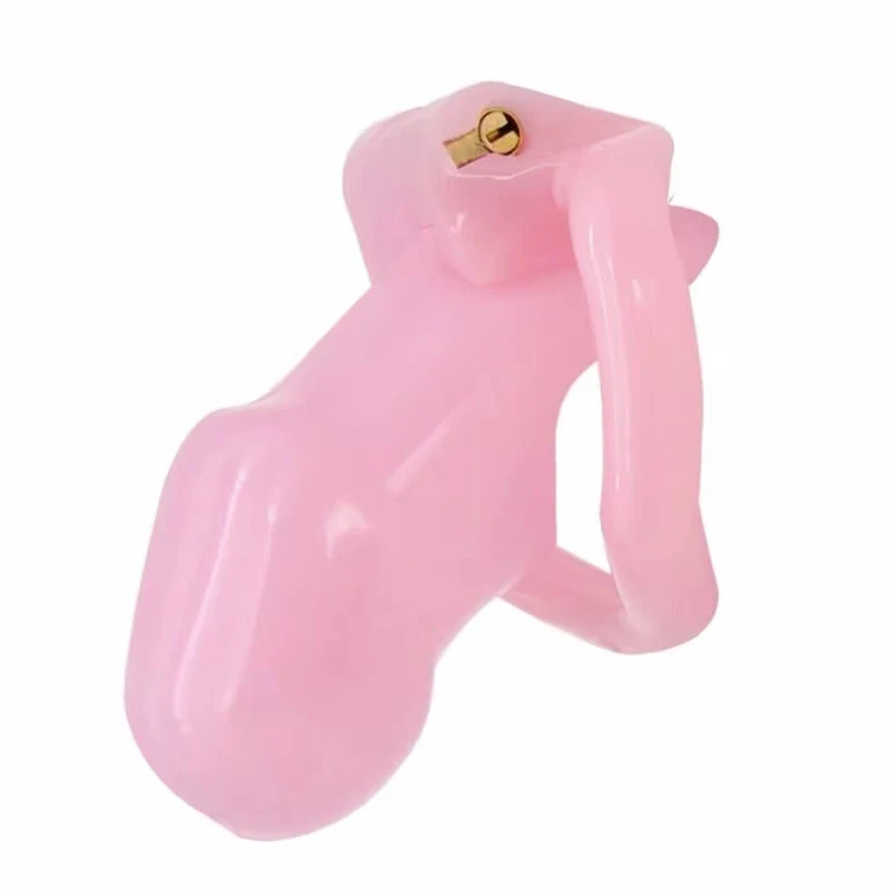 Sex Toys Resin Male Chastity Devices With 4 Penis Rings Chastity Lock Cock Cage Penis Sleeve Exotic Sex Product For Men 18+