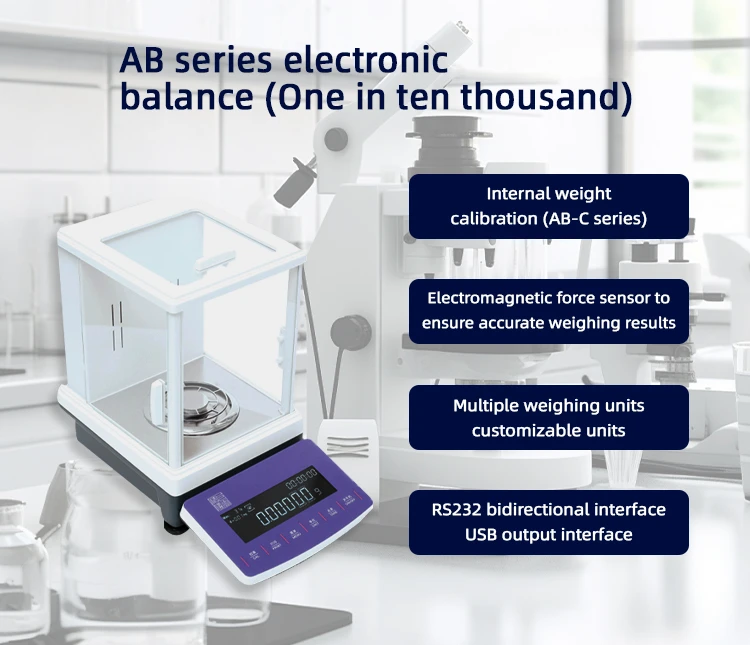 Laboratory professional 1mg weighing digital display balance Electronic analytical balance analytical balance 0.0001g scale