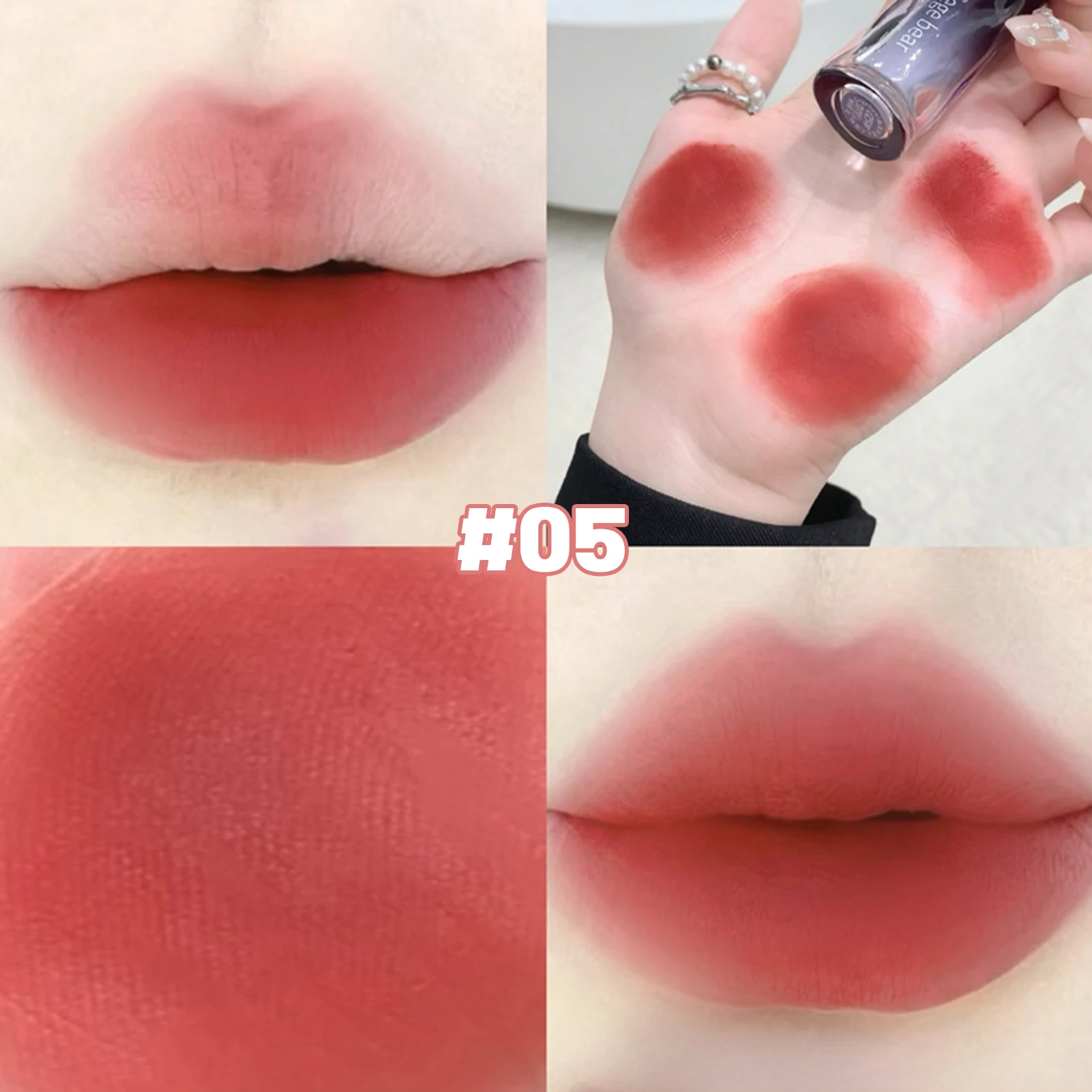 Matte Mist Non-Fading Lips Gloss Bright Colors Long Lasting Matte Lip Tint for Women and Girl Party Activity