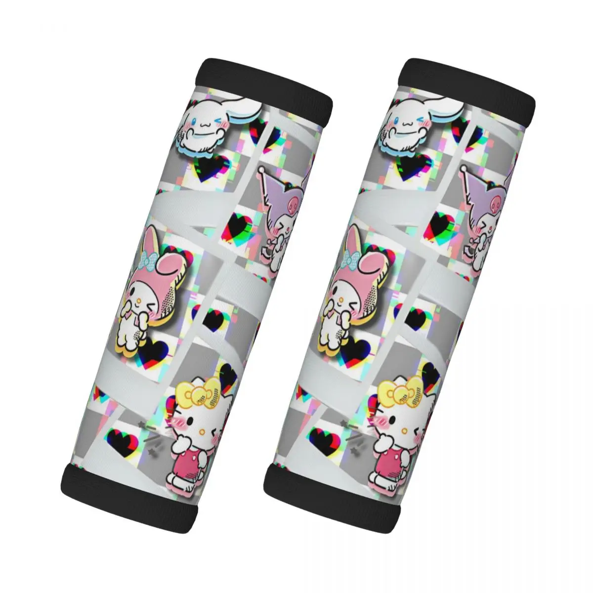 

Пользовательские мультфильмы Мелодия, ручки для багажа, 2 шт., ручка для дорожной сумки, чемодан, удобный самолет