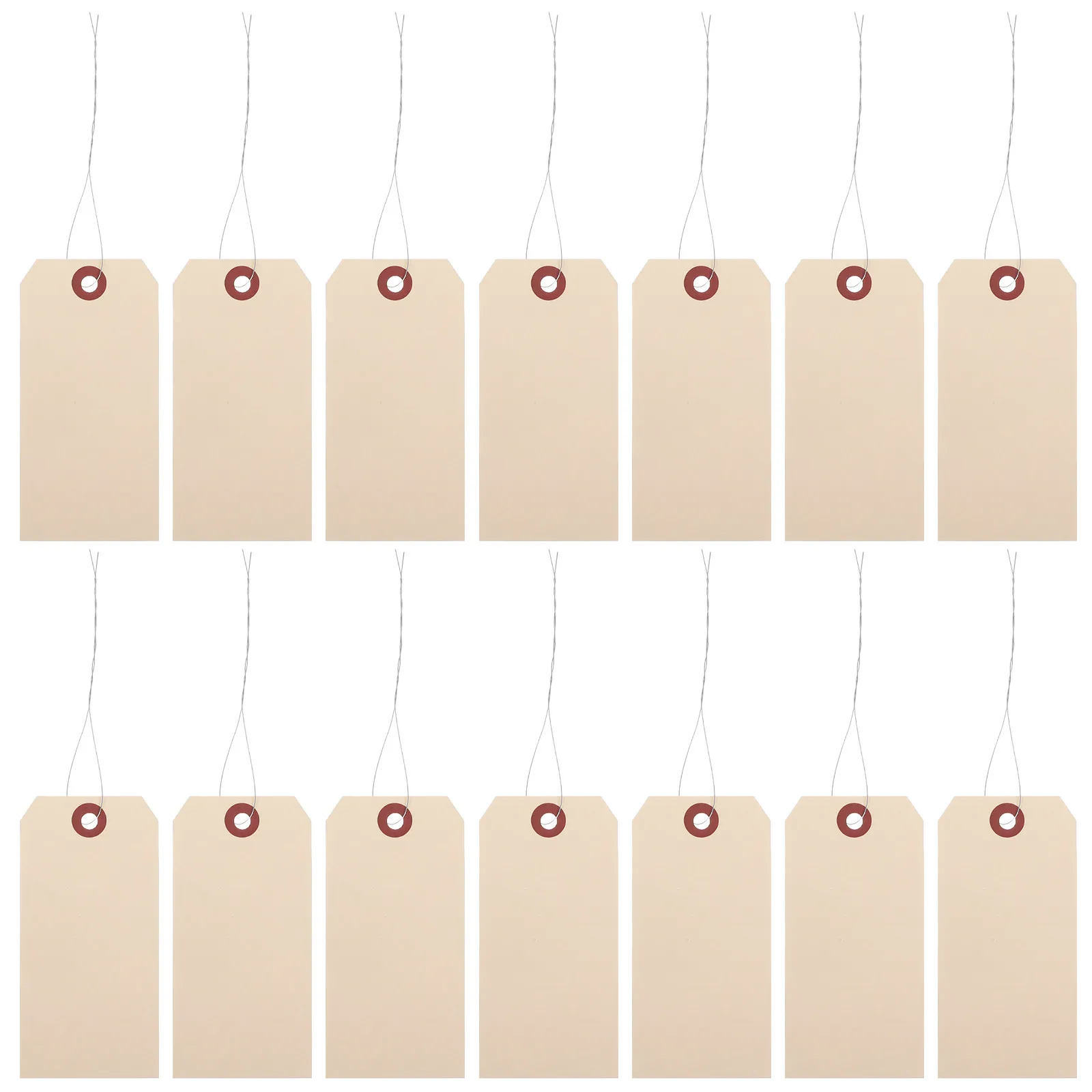 

50Pcs Manila Wire Tags Blank Shipping Labels for Packaging Cargo Tagging Exquisite Craftsmanship Stable Performance Lightweight