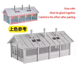 1/87 scale miniature model simulation house plastic dwelling house Model Ho scale winery factory apartment building shop