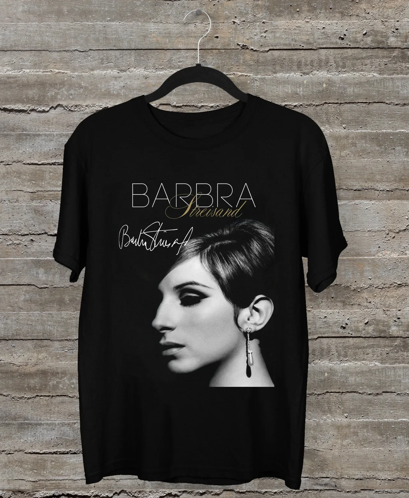 NEW BARBRA STREISAND 40th Anniversary Black All Size T-Shirt FA1537