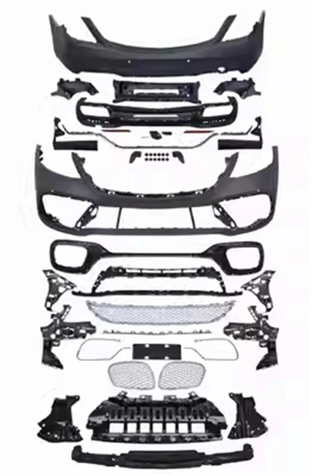 

Car Front Rear Bumper Assembly grill for Mercedes Benz S class 14-18 W222 modified S65 S63 AMG Body Kit Auto Accessories