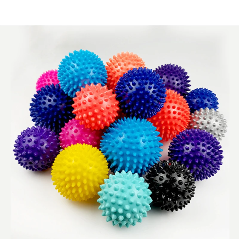 1pcs Durable PVC Spiky Massage Ball Trigger Point Sport Fitness Hand Foot  Plantar Fasciitis Reliever