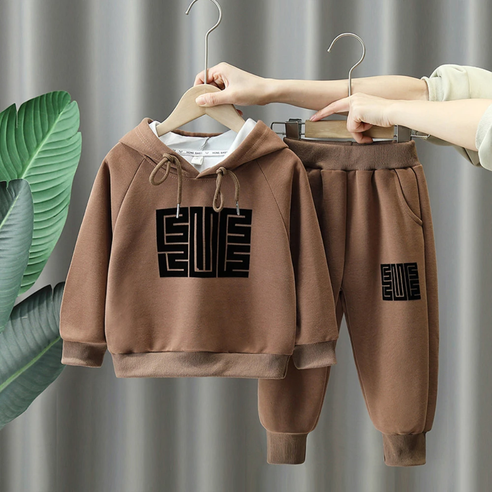 

Children Clothing Suit Spring Autumn Casual Sweatshirt+ Pants Sets Boys Kids Tracksuit Teen Sport Clothing Sets 2-10Years