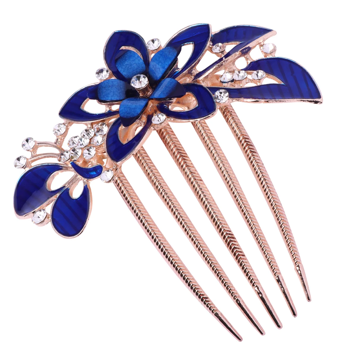 Fashion Headwear Hair Ornament Wedding Accessories Comb Bride Headdress Costume Women's Flower Earrings