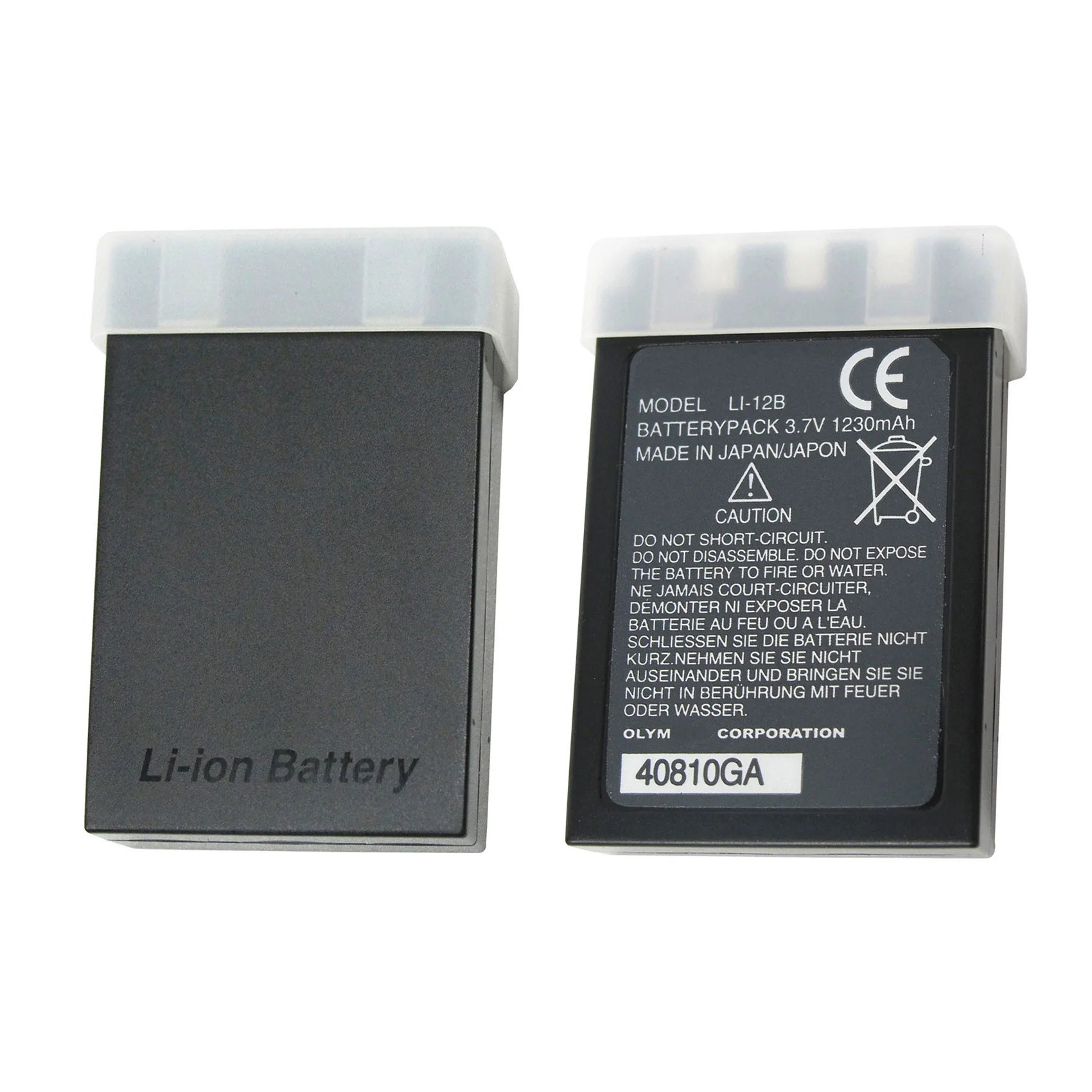 Genuine LI-12B LI12B LI10B LI-10B Camera Battery for Olympus C-50 C-60 C-70 C-470 C-760 C-765 C-770 X-1 X-2 X-3 X-500 FE-200
