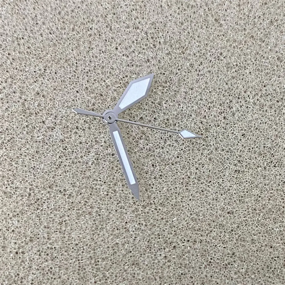 시계 바늘 녹색 야광 시계 포인터 NH35/NH36 자동 무브먼트용 실버 핸즈 NH35 8.5mm-12mm-12.5mm 바늘 부품