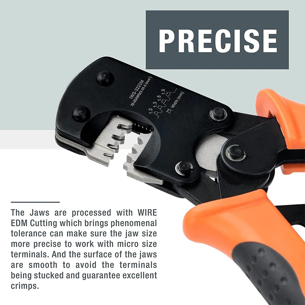 For IWISS IWS3220M Reliable Connector Pin Crimper Perfectly Handles a Range of Electrical Wire Sizes Efficiently