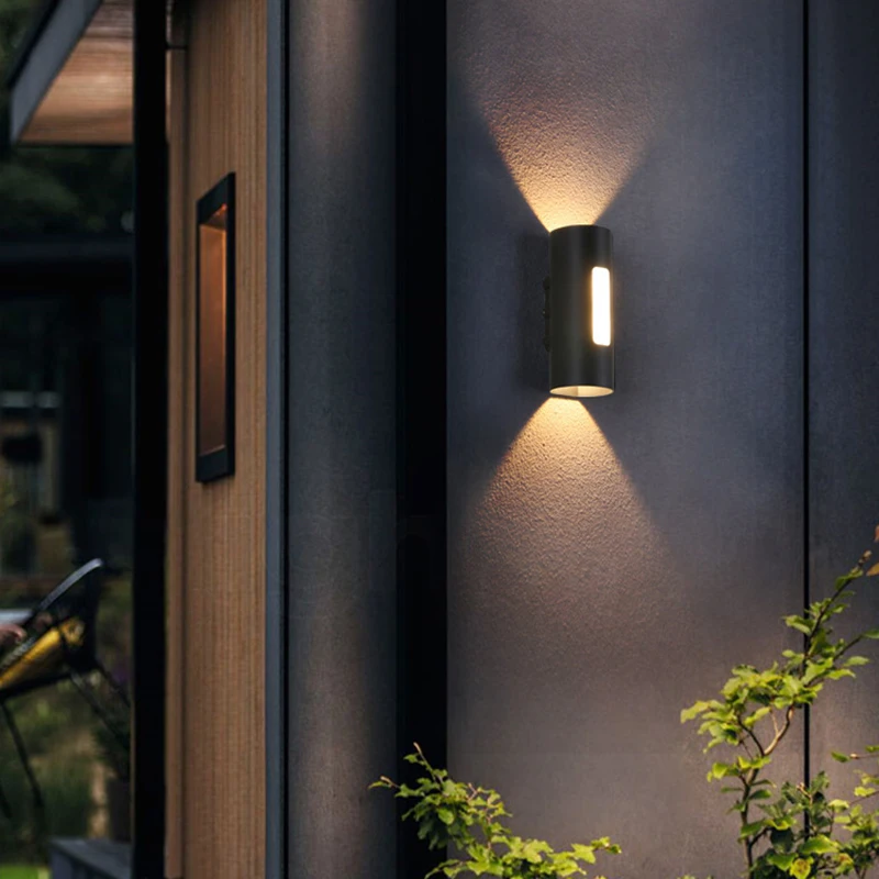 Outdoor Waterproof LED Wall Light Double-head 12W Aluminum Alloy Wall Lamp Simple Terrace Garden Courtyard Light Wall Lights