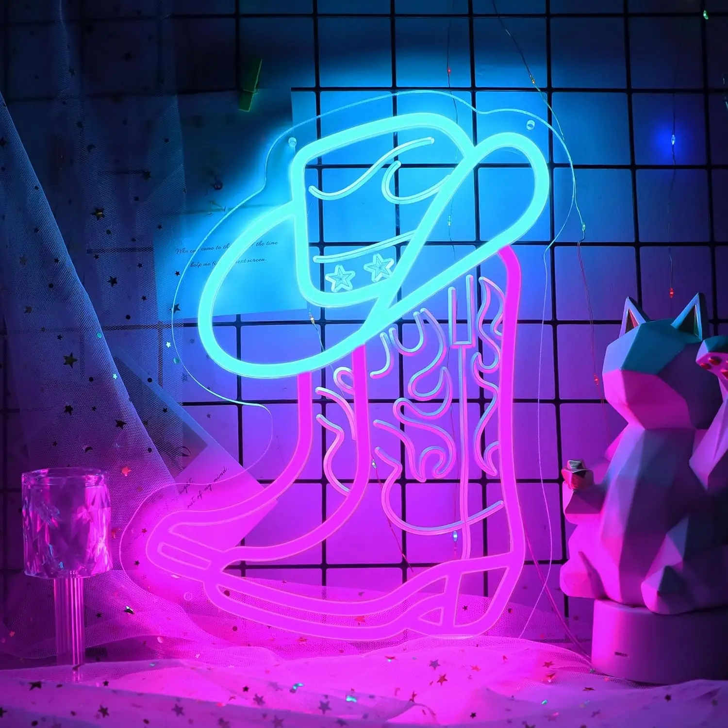 

Неоновая вывеска «Ковбой» с USB-питанием, светодиодный светильник в стиле вестерн для пивных баров, свадеб, дней рождений, игровых комнат, спален, декоративное украшение