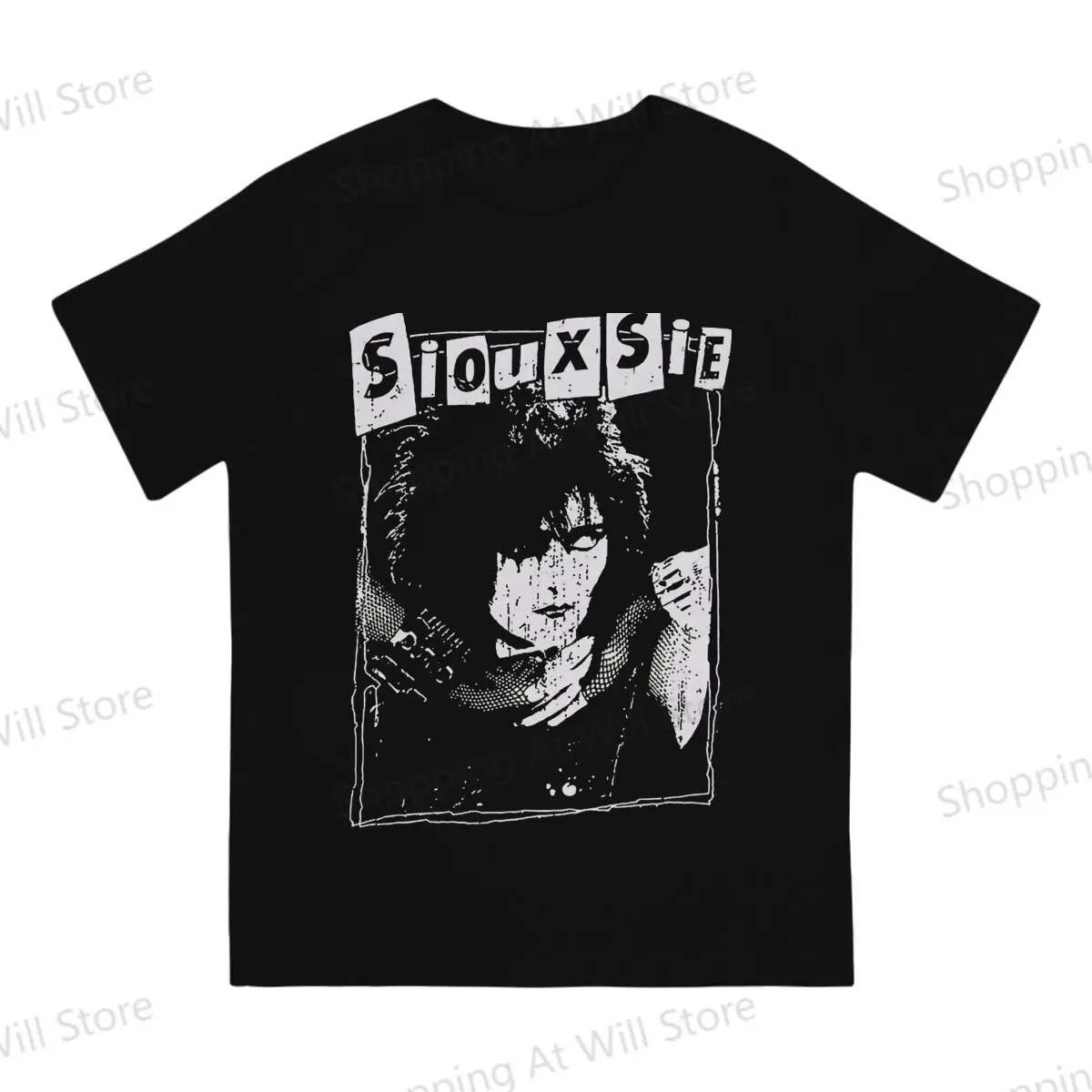 Hot selling in Summer Unisex T-shirts  Siouxsie and the Banshees Round neck short sleeved T-shirt Street Clothing S-6XL