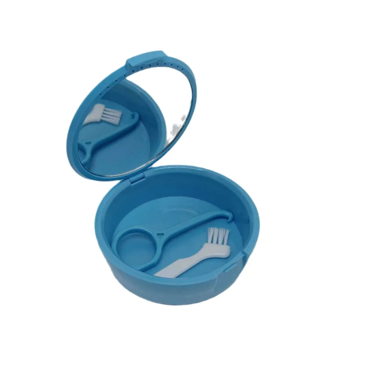 

20 шт. круглых стоматологических коробочек с зеркалом, портативный контейнер для хранения зубов, коробка для хранения ортодонтических ретейнеров