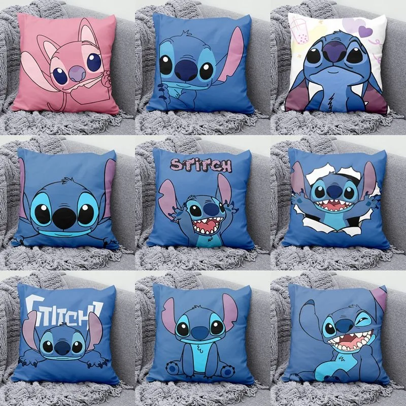 Lilo and Stitch pillowcase cartoon anime Stitch pillowcase living room sofa cushion cover home room decoration children doll