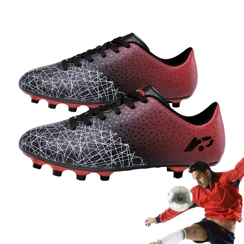 

Football Boots For Men Professional Anti-Slip Soccer Cleats For Men Long Spike Soccer Boots Grass Sports Sneaker For Men