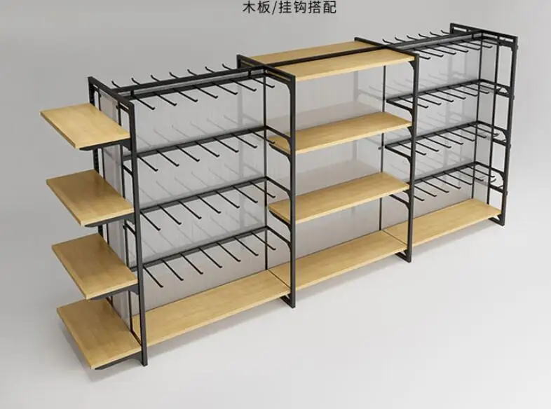 

Display cabinet display rack steel wood Zhongdao convenience store supermarket snack shelf