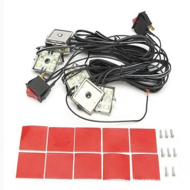 8 sztuk samochodowych świateł LED 6000K Oświetlenie łóżka ciężarówki 5730 48 diod SMD Wodoodporne światło do łodzi RV Pickup do Toyoty / Tundry / Chevy — zdjęcie 5