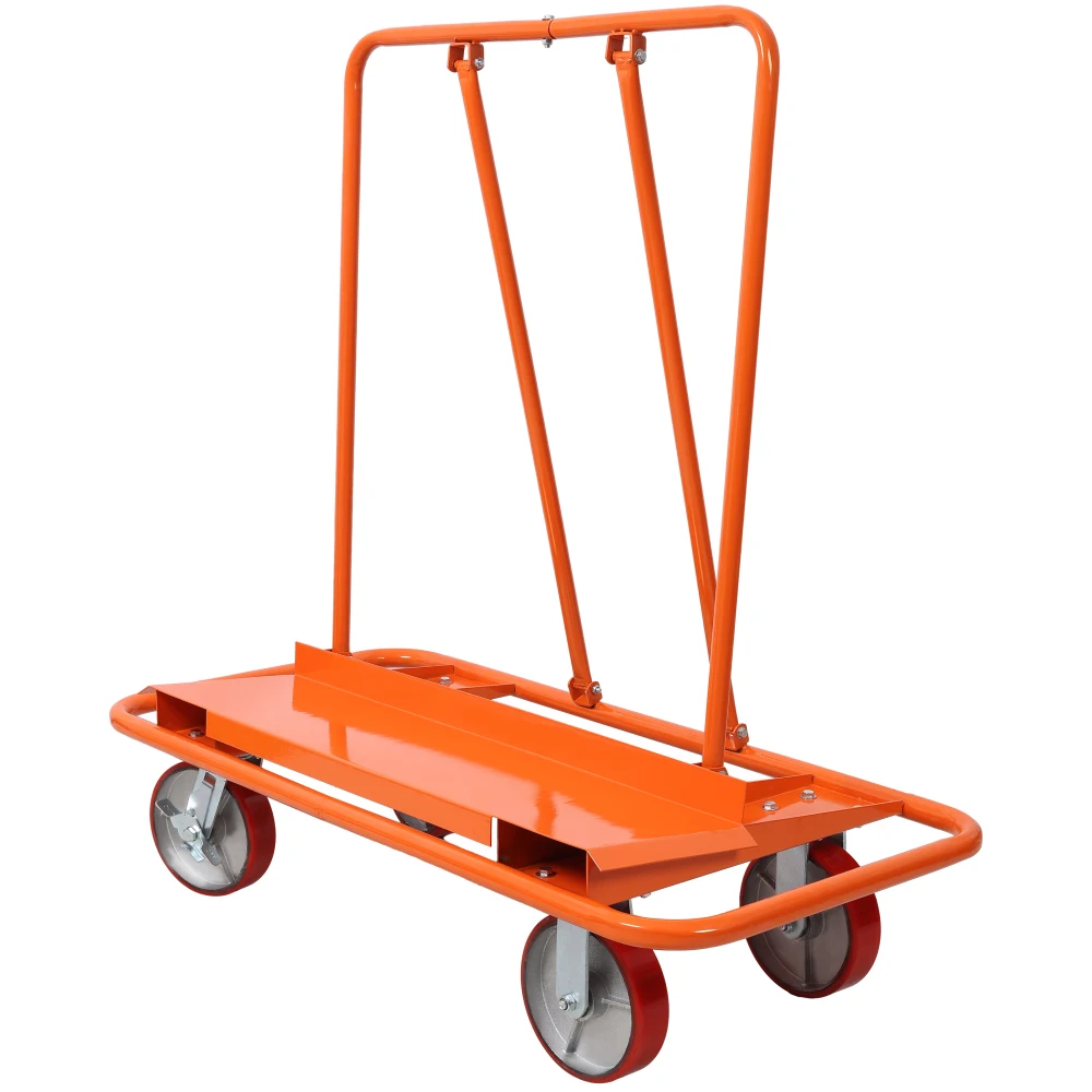 Heavy Duty Drywall Sheet Cart & Panel Dolly 3300lbs load capacity, panel service cart, 8" Polyurethane Wheel on Steel Hub