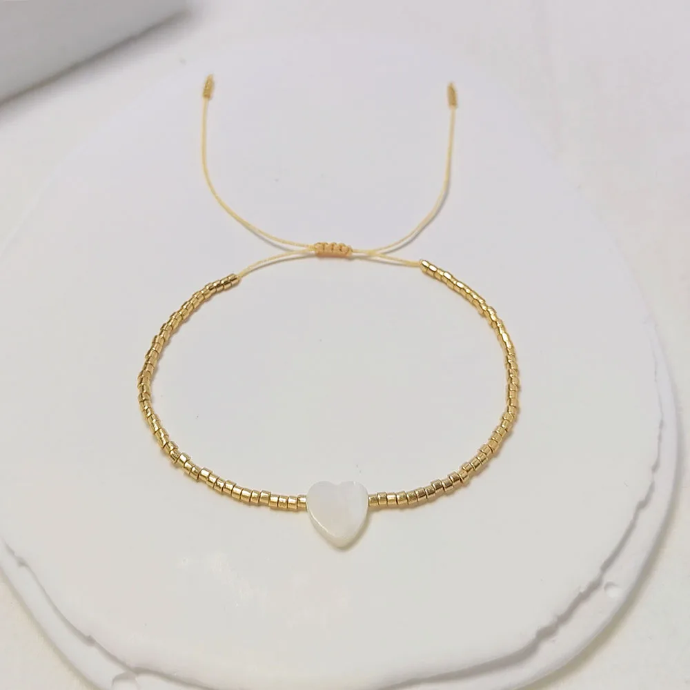 Miyuki-Perlenarmband mit Bösem Blick & Gänseblümchen-Anhänger, stapelbar, verstellbar, Pulseras-Schmuck für Frauen, Teenager, Boho-Strandschmuck – Detail 9