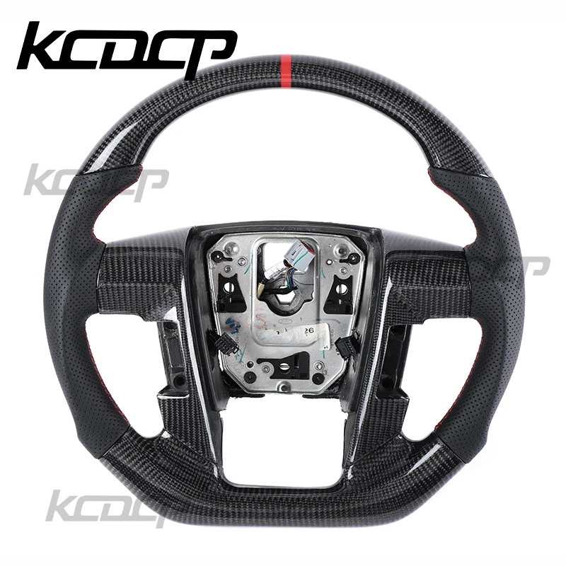 

Custozming Carbon Fiber Steering Wheel Fit For Ford Ranger Ford Raptor F150 F-150 SVT LED Steering Wheel