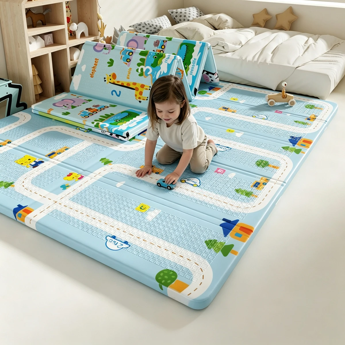 Non-Toxic Baby Play Mat Foldable Children's Carpet Educational in The Nursery Climbing Pad Kids Rug Activitys Games Toys 180*100