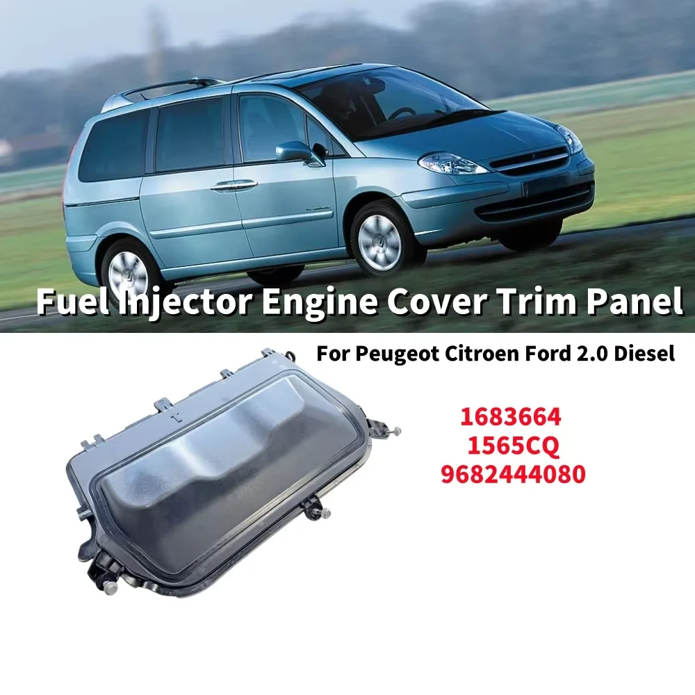 Auto Kraftstoff Injektor Schutz Motor Abdeckung Trim Panel Kraftstoff Teil 1683664 1565CQ 9682444080 Für Peugeot Citroen Ford 2,0 Diesel