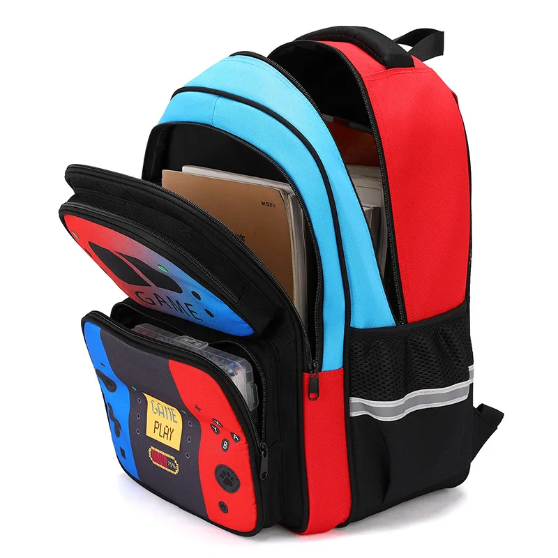 Kids School Bag Rolling Backpack for Boy Wheeled Backpack School Bag With Wheels Trolley Bookbag Travel Luggage with Lunch Bag