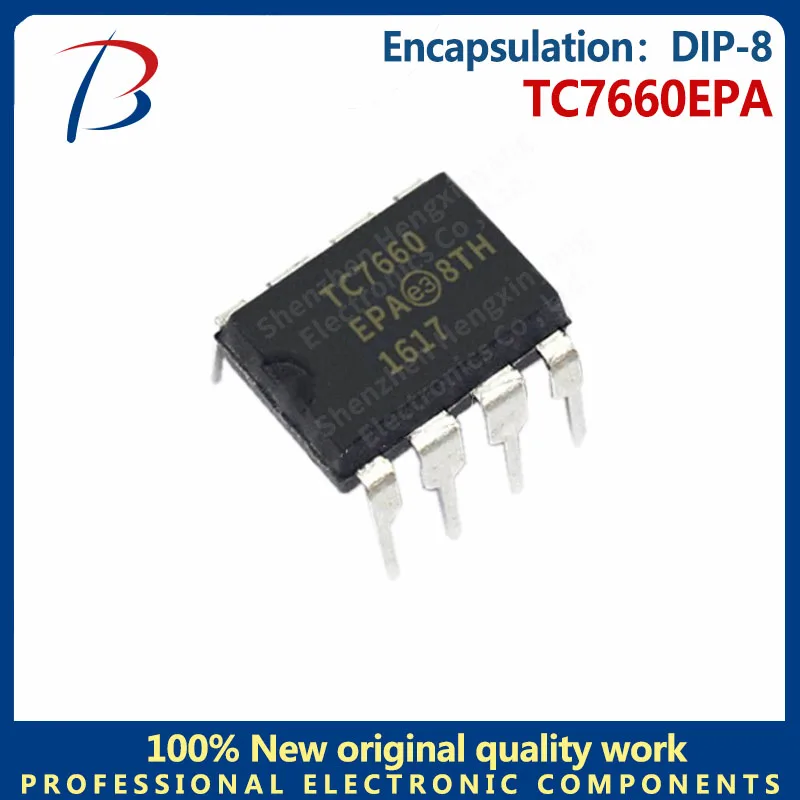 5PCS TC7660EPA package DIP-8 Voltage converter chip switch regulator screen printing TC7660