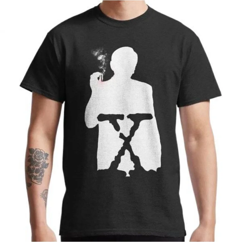 

THE CANCER MAN Vintage Sci fi tv series The X Files Trust No One Gift t shirt for man Alien Graphic clothes All size tops S-6XL