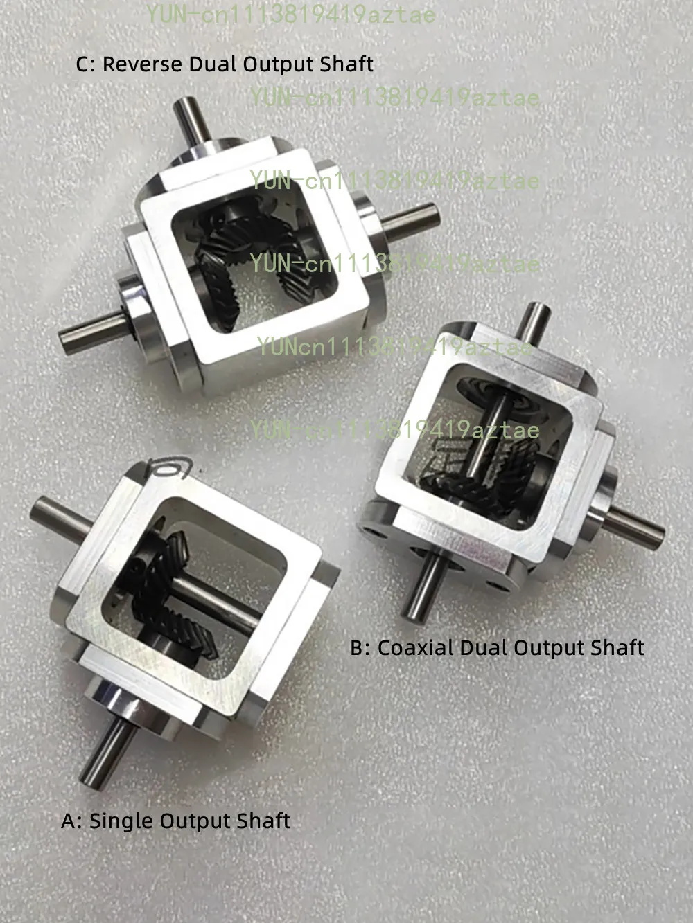 Right Angle Transmission 1M 20T Bevel Gearbox T-Type Cross 90 Degree Commutator Ratio 1:1 Output Shaft Diameter 6MM Load 20KG