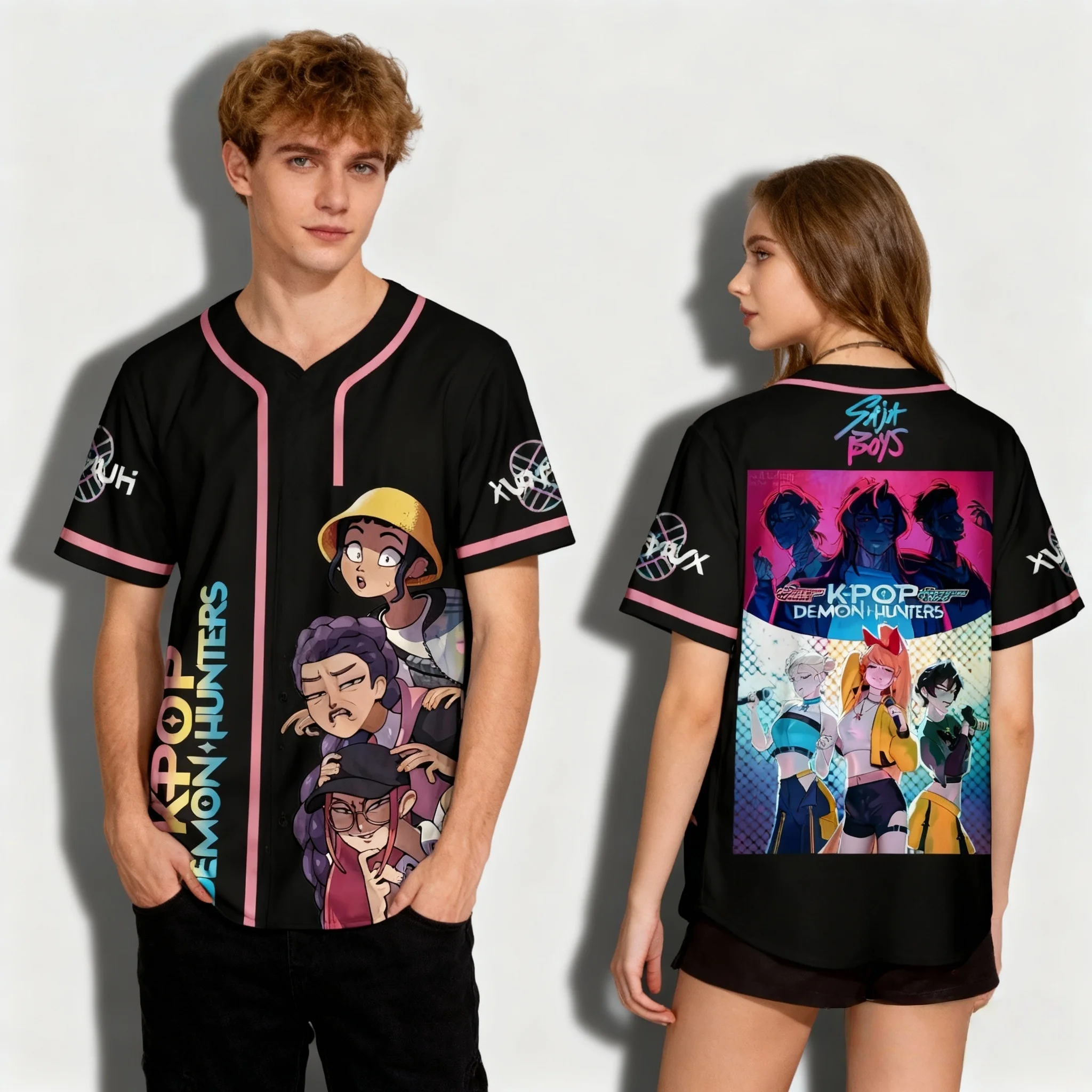 

Kpop Witch Hunt Tiger Бейсбольная куртка Edition Летняя футболка Негабаритная модная американская уличная женская мужская футболка для взрослых и детей