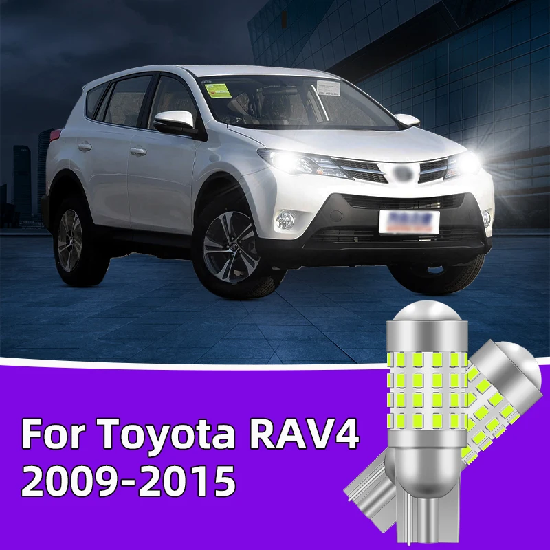 

2PCS For Toyota RAV4 2009-2015 Car Led Bulb T10 W5W width lights side marker position Signal Lamp 12V 24V Clearance Lights White
