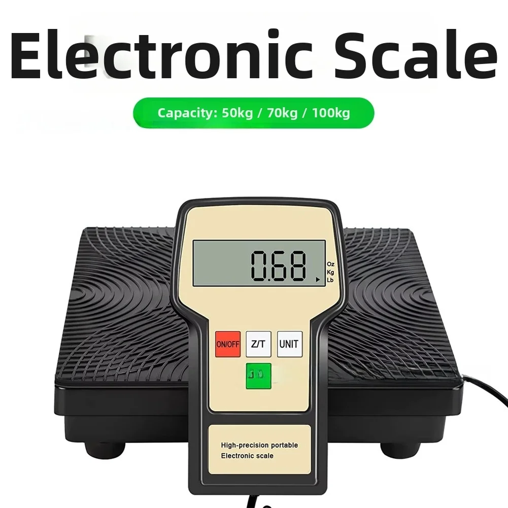 Portable Electronic Cooling Agent Scale 50kg 70kg 100kg High Accuracy Metal Black LED Display For HVAC Charging Tool