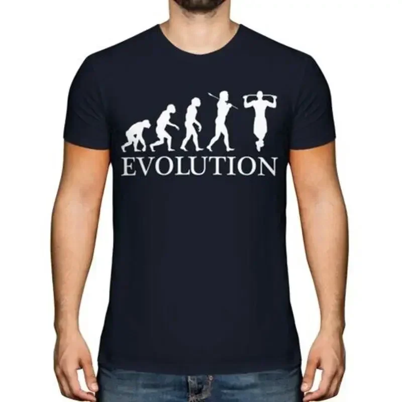 Hochziehen Evolution Herren T-Shirt Geschenk Riegel Fitness