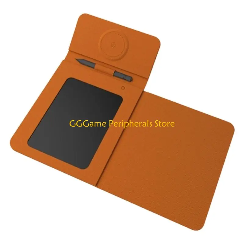 U55B Chargers Mouse Pad Wireless Charging And Phone Holder Multifunctional Leather Mat