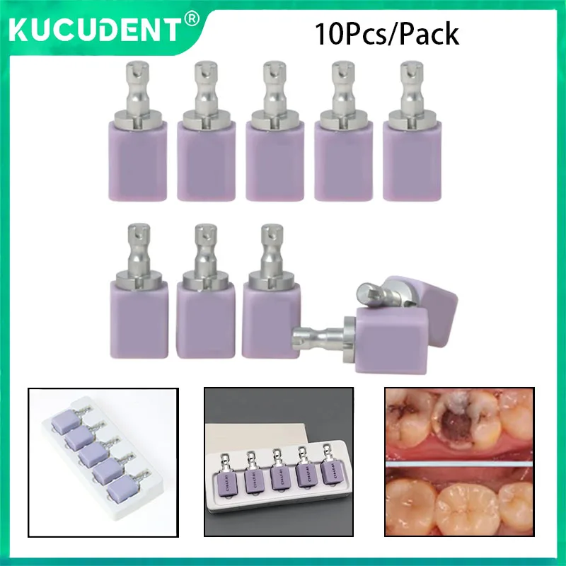 

10pcs Dental Lithium Disilicate C14 Glass Ceramic Blocks Cubes LT/HT for CAD CAM Dentistry Crown Restoration Aesthetics Material
