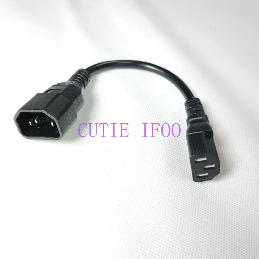 IEC320 C14 auf C5 C7 C13 männlich weiblich PDU Netzteil Computer Adapter Konverter ATX Strom Verlängerungskabel Kabel 20 cm – Detail 2