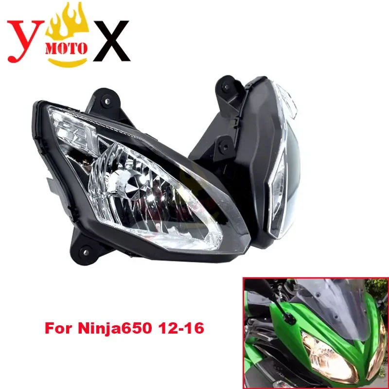 Ninja650 ER-6F 12-16 Motorcycle Front Head Light Headlight Headlamp Assembly For Kawasaki NINJA 650 ER6F 2012-2016 2013 2014 15