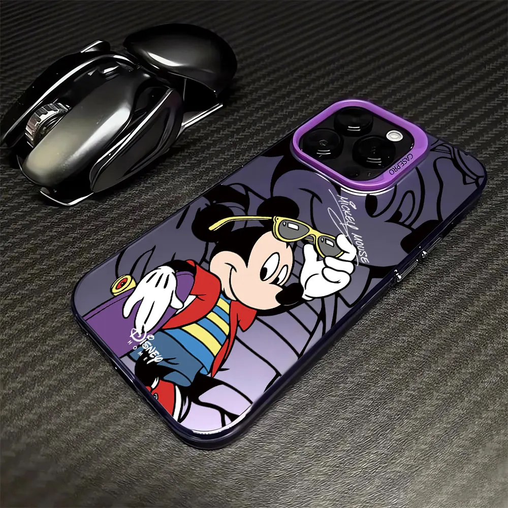 Disney Mickey Minnie Phone Case for Apple iPhone XS Max 14 Pro 12 Pro X 15 Plus 13 11 Pro Max XR Soft Thin TPU Shockproof Cover