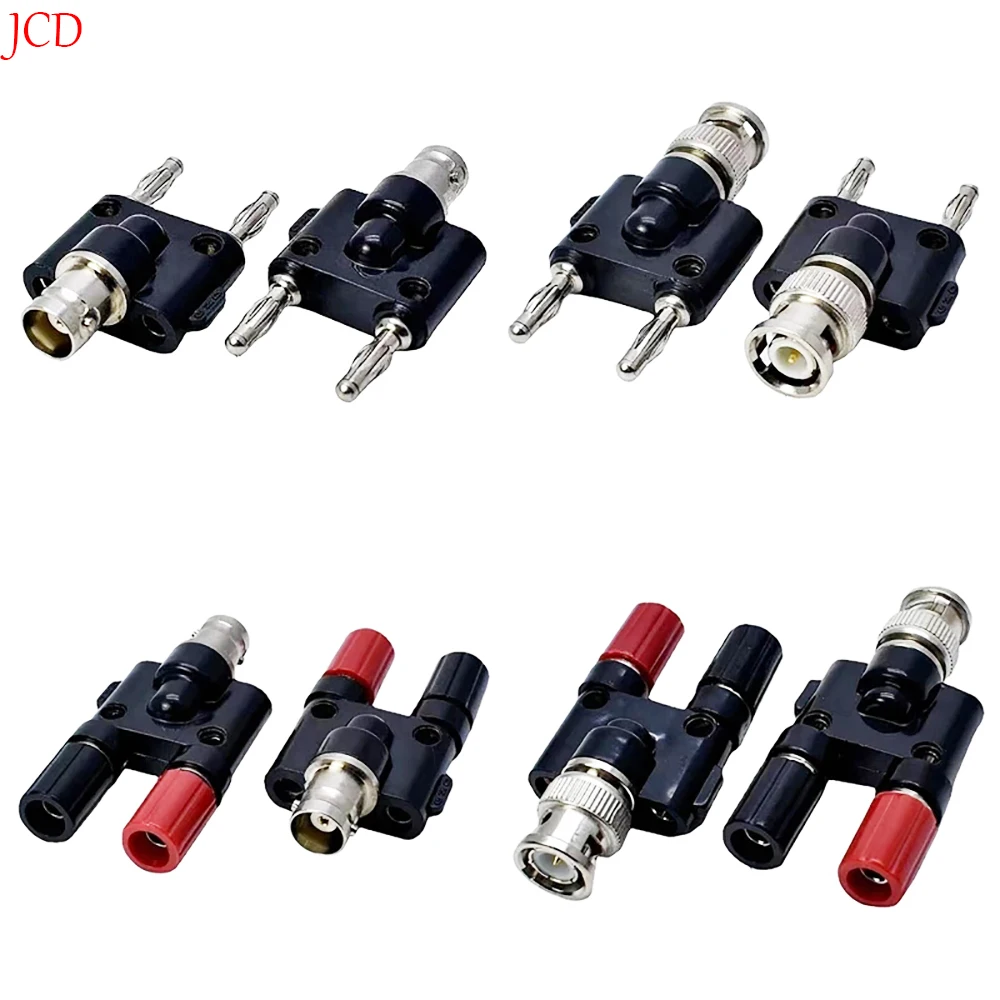 2/4/8/10PCS  Connector BNC Male Plug to Banana Female Jack RF Adapter Coaxial High Quanlity 4mm Banana adapter pole