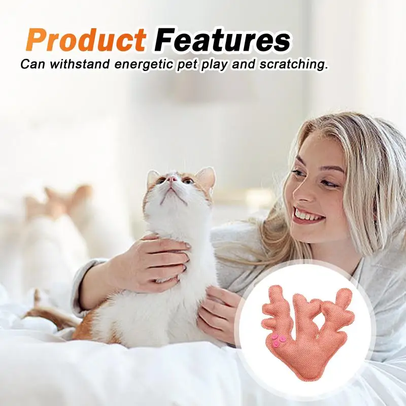 Cat Chew Toys Canvas Catnip Cat Interactive Toys Cat Kicker Toys Catnip To Keep Teeth Healthy For Bedroom Cat House Living Room