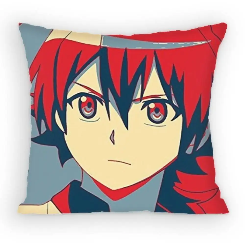 Akame ga KILL! Tatsumi Pillow Case Anti-dustmite Pillowcase Invisible zipper silky short plush Sofa cushion cover