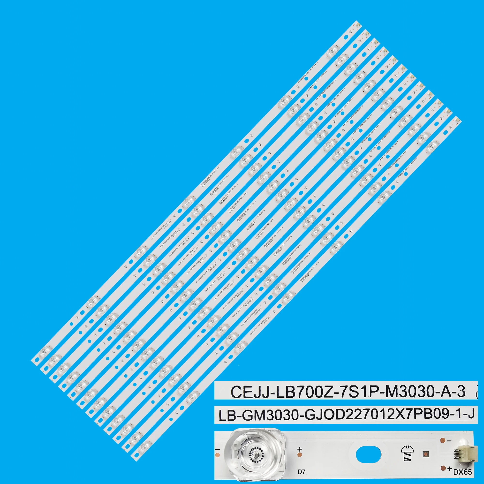 

LED Backlight bar For CC700PV3D 70PUS7555/12 70PUS7855/12 LB-GM3030-GJ0D227012X7PB09-1-J CEJJ-LB700Z-7S1P-M3030-A-3 LB7000K V0