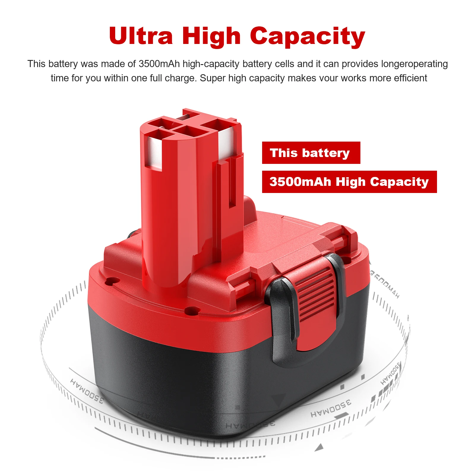 14.4V 3500mAh Voor Bosch Ni-Mh Batterij Voor Bosch D70745 BAT038 BAT043 Oplaadbare Tool Batterij D70745 PSR 12 GSR 12 VE-2 GSB12